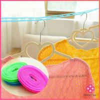 ราคา Missyou ราวเชือกตากผ้าไนล่อน จัดส่งแบบคละสี หน้า แรกราวตากผ้ ากผ้าหอพักนักศึกษ าราวตากผ้ากลางแจ้งกันลมเชือ Dry clothes Rope มีสินค้าพร้อมส่ง (14114495225)