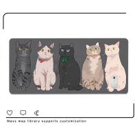 ราคา New Black Cat Mouse Pad Cartoon Large Mouse Mat Cute Kawaii Mousepad 900x400 Gamer Pc Keyboard Pads Anime Gaming Computer Desk Mat (19441979715)