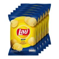 ราคา เลย์ร็อค มันฝรั่งแท้ทอดกรอบ รสเกลือ 50 กรัม x 6 ซอง รหัส 102253 (19033633745)