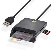 ราคา Hot Sale USB ซิมเครื่องอ่านการ์ดอัจฉริยะสำหรับบัตรธนบัตรเครื่องอ่านการ์ด EMV TF MMC USB CCID ISO 7816สำหรับ Windows 7 8 10 Linux OSคืนได้ภายใน7วัน (20274844597)