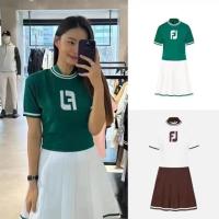 ราคา FOOTJOY ใหม่กอล์ฟผู้หญิงแขนสั้นคอกลมชุดกระโปรงจีบถักกีฬาลำลองแมทช์ลุคง่าย 67848 (21143246899)