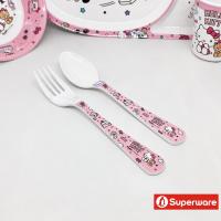 ราคา ขายแยกชิ้น คิตตี้ ดรีม จานข้าวเด็ก ถาดหลุม ช้อนส้อมเมลามีน Sanrio Kitty Superware ศรีไทยซุปเปอร์แวร์ x 1 ชิ้น item sell SEPERATELY (14674240493)