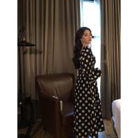 ราคา COD กระโปรง คอวี เดรสลายจุด ย้อนยุค กระโปรงใหญ่ (16540290272)