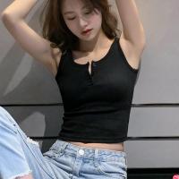 ราคา Wintin เสื้อกล้ามสายเดี่ยวใส่ด้านในแบบถักแบบใหม่สำหรับผู้หญิงเสื้อกระดุมแขนกุดสำหรับเล่นกีฬาหน้าร้อน (21199536117)