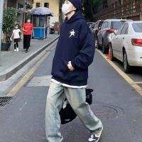 ราคา ASRV เสื้อฮู้ดชาย เสื้อมีฮู้ดผู้ชาย hoodie เสื้อกันหนาว ผู้ชาย เสื้อกันหนาวแบบหลวมสไตล์อเมริกันไฮสตรีทเสื้อผ้าวินเทจแบบเสื้อกันหนาวมีฮู้ดสวมหัว (20826376452)