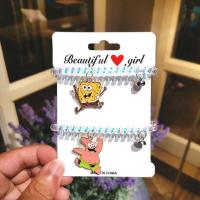 ราคา Spongebob Squarepants Cartoon Couple Bracelet with Induction Magnet Telephone Wire Rope Female Students Send Best Friends (20345752477)