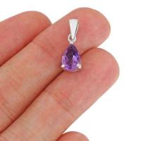 ราคา จี้เงินแท้ 925 พลอยอเมทิสต์ Amethyst น้ำหนัก 5 63 กะรัต สวยไฟดีค่ะ (16060474147)