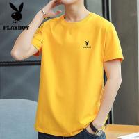 ราคา ผู้ชาย PLAYBOY เสื้อยืดผ้าฝ้ายยี่ห้อแขนสั้นพิมพ์ลาย T209 (7636571092)
