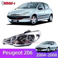 ราคา สำหรับ Peugeot 206 2004 2008 ไฟหน้าสำหรับ ไฟหน้า โคมไฟหน้า ไฟหน้า โปรเจค เตอร์ โคมไฟหรถยนต์ เลนส์กระจก headlamp headlight front light lens (19840335462)