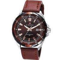 ราคา NAVIFORCE Mens นาฬิกาแบรนด์หรูแฟชั่น Jam Tangan Sport กันน้ำผู้ชายนาฬิกาควอตซ์ชายนาฬิกาข้อมือหนังนาฬิกา (21341652968)