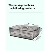 ราคา คุ้มค่าที่จะซื้อกล่องพลาสติกเก็บไข่ไข่ในตู้เย็นพร้อมช่องแบ่งช่องกล่องใสไข่พลาสติกใสสำหรับห้องครัว (20879561662)