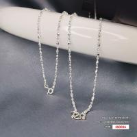 ราคา สร้อยคอเงินแท้ 925 Italy ลายบอลสแลซสลับกลองตัดลาย SS0026 (20384045674)