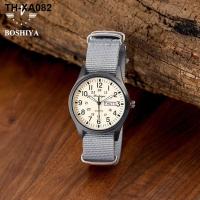 ราคา Swiss Army Watch Mens Nylon Braided Band Double Calendar Watch Luminous Waterproof Outdoor Fishing Couple Womens Stainless Steel Watch (20062254165)