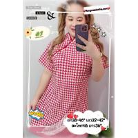 ราคา RTเดรสสั้น คอจีน แขนสั้น ผ้าไหม อิตาลี อก 38 46 ยาว 36 (12108946776)