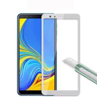 ราคา กระจกนิรภัย ฟิล์มกันรอย เต็มจอ เก็บขอบ แนบสนิท Samsung Galaxy A7 2018 สีขาว (457809263)