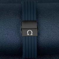 ราคา Gull Eggplant Silicone Watch Strap Original Omega New and Old Seamaster 300 Speedmaster Butterfly Rubber Mechanical Watch Strap (20264833941)