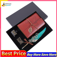 ราคา ปากกาขนนกและชุดหมึกย้อนยุควินเทจปากกาขนนกเขียนตัวอักษรปากกาจุ่มหมึกปากกาหมึกกับโน๊ตบุ๊คผู้ถือปากกาของขวัญวันเกิดสำหรับนักเรียนเพื่อน (10082066378)