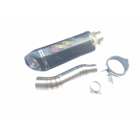 ราคา ชุดท่อสลิปออน HONDA CBR250 CBR300 ซีบีอาร์250 300 CB300F ซีบี300เอฟ วัสดุแสตนเลสเกรด 304 สวม 2 นิ้ว ปลายท่อ AK14 นิ้วเคฟลาร์ปากเฉียง (12744469903)