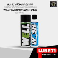 ราคา LUBE71 สเปรย์โฟมทำความสะอาด 600 มล สเปรย์ล้างคราบสกปรก ขี้นก แมลง 600มล WELL SPRAY WASH SPRAY (11824906549)
