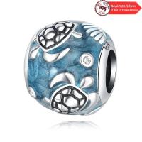 ราคา PANDORA แท้พอดีสร้อยข้อมือลูกปัดเพทายฝังเสน่ห์925เงินสเตอร์ลิงทะเลโลกเปลือกหอยเต่าเครื่องประดับกำไลข้อมือ (21171117761)