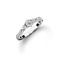 ราคา Jubilee Diamond แหวนเพชร Three Stone Lady Ring เพชรแท้ เพชรน้ำ 99 (20873325472)