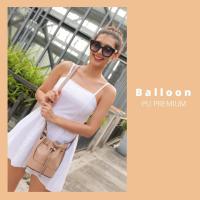 ราคา สินค้าพร้อมส่ง มีเก็บเงินปลายทาง balloon กระเป๋าขนมจีบ หนัง canvas กระเป๋าแฟชั่น กระเป๋าถือ กระเป๋าถือผู้หญิง กระเป๋าขนมจีบ (10426822173)