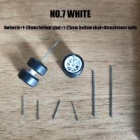 ราคา Custom 1 64 Alloy Car Hot Wheels Model Modification Hub Rubber Tires Racing Vehicle Toys Cars Upgrade Original Front Rear Tires (20078423764)