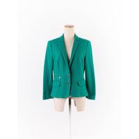 ราคา Zara เสื้อสูทสีเขียวแขนยาว ซับในกระดุมหน้าแต่งกระเป๋าซิป ป้ายแบรนด์ระบุไซส์ L Condition Preloved (20690160483)