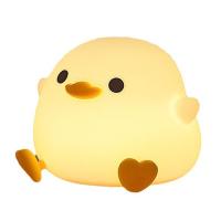 ราคา ZIR Mall หรี่แสงได้ไฟกลางคืนเป็ดน่ารักซิลิโคนสถานรับเลี้ยงเด็กไฟกลางคืนโคมไฟหัวเตียงชาร์จได้พร้อมโคมไฟนาฬิกาจับเวลาเซ็นเซอร์สัมผัสสำหรับห้องนั่งเล่นห้องนอน (21256210214)