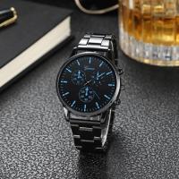 ราคา July Foreign trade cross border best selling business mens watch casual steel belt three eye mesh quartz (19689742805)