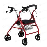 ราคา 8 8 รถเข็นหัดเดิน Rollator ล้อ 8 นิ้ว แข็งแรง ปลอดภัย ทำจากอลูมิเนียม พ่นสีแดงและสีน้ำเงิน รถเข็นผู้ป่วยหัดเดินรถเข็นช่วยเดิน (20419899093)