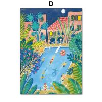 ราคา บทคัดย่อ Jungle Tiger Canvas Art โปสเตอร์Tropical Bonfire Girl River Wall Decorคุณภาพสูงพิมพ์สำหรับห้องนั่งเล่น0920 (20538195026)