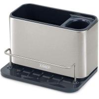 ราคา Joseph Joseph 85112 Surface Sink Caddy Stainless Steel Sponge Holder Organizer Tidy Drains Water for Kitchen Large Silver Sink Caddy Large Holder (15369126911)