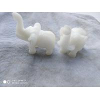 ราคา ช้างคู่หินหยกขาวแท้จากฮ่องกงสูง2 5นิ้ว (17393213235)