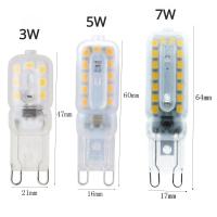 ราคา หลอดไฟ G9ขนาดเล็กที่สามารถหรี่แสงได้หลอดไฟข้าวโพด LED 2835 3W 5W 7W สำหรับโคมระย้า14หลอด LED 22LED 32ดวง220V เปลี่ยนหลอดฮาโลเจน20W 40W 60W (19637917282)