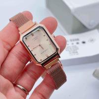 ราคา ลดจัดหนัก สินค้าราคาถูก นาฬิกาผู้หญิงCasio นาฬิกาข้อมือแฟชั่น สีดำ สีพิงค์ สายแม่เหล็ก กันน้ำ ปรับสายได้เองใส่ง่ายไม่ต้องตัดสาย (20323844378)