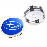 ราคา ฝาปิดดุมล้อศูนย์ล้อรถสีน้ำเงิน60มม ฝาครอบขอบเหมาะกับ Subaru ตรา (19842307291)