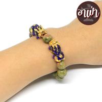 ราคา กำไลหินนำโชค ยูนาไคต์ หินถูกหวย 10 มม ประดับปี่เซียะ 5 ธาตุ 1 คู่ สีทอง ปี่เซียะเปลี่ยนสี ปี่เซียะ 5 สี กำไลปี่เซียะ เสริมดวง แก้ปีชง 2566 (529014167)