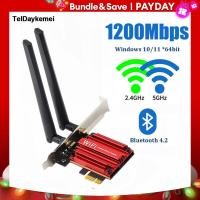 ราคา 1200mbps wireless pci e adapter 4 0 with intel wifi card 2 4g 5ghz desktop pci express adapter for windows (20317753582)