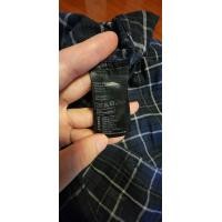 ราคา เสื้อเชิ้ตแขนยาว H M สีน้ำเงินเข้มลายสก็อตทรง slim fit ไซส์ S เสื้อมือสองคุณภาพดี Cotton 100 (20911848340)