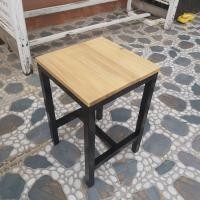 ราคา เก้าอี้หัวโล้นขาเหล้ก29 29 45 หน้าท๊อปเคลือบเงาขาดำ (20480437713)