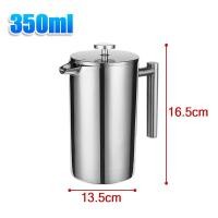 ราคา กาชงกาแฟ วัสดุสแตนเลส เครื่องชงชา กาสำหรับชงชาและกาแฟ ที่ชงกาแฟสด french press coffee maker ที่ชงกาแฟ กาต้มกาแฟ coffee maker ฉนวนสองชั้น เหยือกชงกาแฟ การออกแบบตัวกรองสามชั้น เหยือกชงชา เครืองชงชากาแฟ 