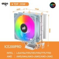 ราคา Aigo CPU Cooler 2 4ท่อความร้อนพีซีหม้อน้ำระบายความร้อน3PIN PWM เงียบ RGB พัดลมสำหรับ Intel 1700 1150 1155 1156 1366 AM2 AM3 AM4 AMD (21164546794)