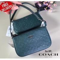 ราคา กระเป๋าคล้องแขน COACH NOLITA 19 IN SIGNATURE LEATHER COACH C7362 (19556848832)