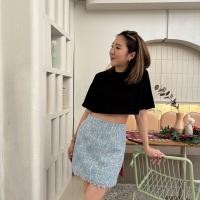 ราคา SLAY Lyla Tweet Chanel Skirt กระโปรงทรงเอผ้าทวีตชาแนล ซับในทั้งตัว เฉพาะกระโปรง (21029587290)