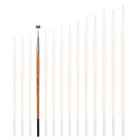 ราคา Selected ปากกาวาดภาพสีน้ำมันไนล่อน พู่กันสีน้ำ และสีอะคริลิค ชนิดกลม รายละเอียดพู่กันขอบสีน้ำ เบอร์ 0000 10 (21058702700)