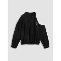 ราคา Cider Wool blend Round Neck Pin Hollow Out Knitted Long Sleeve Top (20962210139)