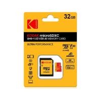 ราคา Kodak Micro SD การ์ดหน่วยความจำสีแดงพร้อมอะแดปเตอร์32GB microSDHC 64GB microSDHC microSDHC C10 microsddmsd A1แฟลชการ์ด TF (21171213670)