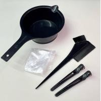 ราคา อุปกรณ์ ย้อมสีผม ขวดย้อมผม 120มล ชุดถ้วยย้อม แปรง ถ้วย กิ๊บปากเป็ด2ชิ้น ถุงมือพลาสติก ชุดถ้วยย้อม แปรง ถ้วย (20691280955)