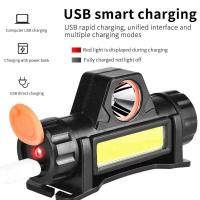 ราคา ไฟฉายคาดหัว Outdoor ไฟฉายชาร์จไฟ USB Rechargeable Headlight (21201230217)